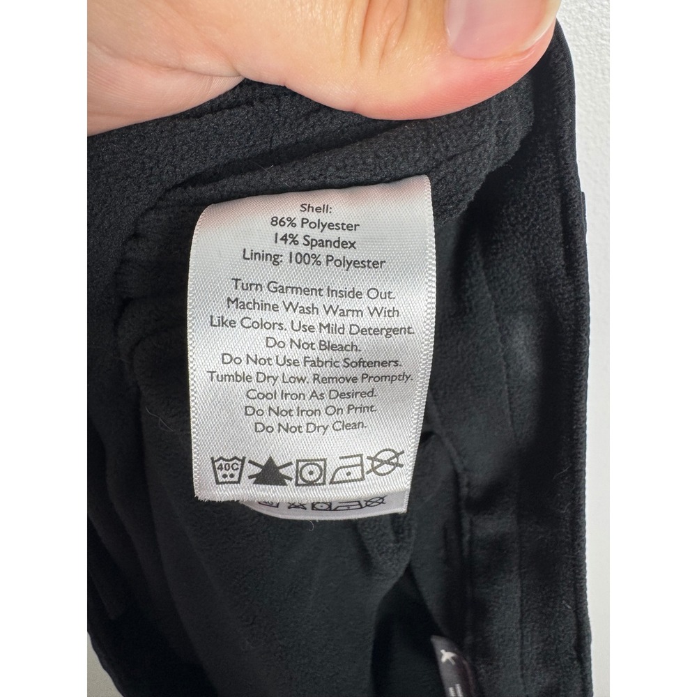 Outdoor Eddie Bauer Womens 10T Fleece Lined Cargo Pants Black Tall Insulated - Picture 4 of 11